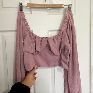 Shein, Crop Blouse, Medium